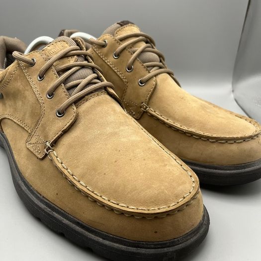 Timberland Mens Brown Leather Lace Gore-tex Shoes Moc Toe UK 9 EU 43.5
