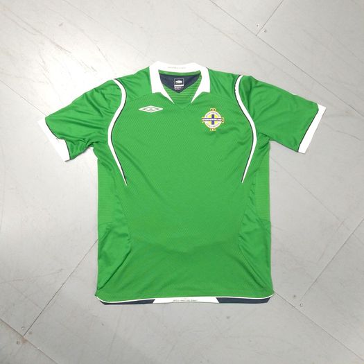 FREE POST 2008 Northern Ireland (L) Jersey Shirt  2009 Umbro Vintage Retro Soccer Football Irish Green Norn iron Large