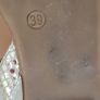 FAITH leather gold open toes sling back flats Sz 39 (Fit 6-6.5UK) Image 10