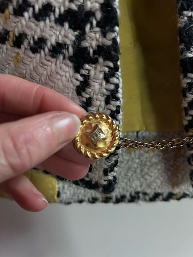 Vintage Celine Cashmere tweed jacket Uk8.