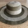 Brown /Beige Stripe Design Hat Image 7