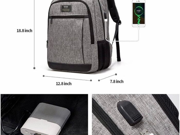 Travel Laptop Backpack Anti-Theft Business Work Backpacks Bag With Usb Charging Port, Durable Water Resistant 15.6 Inch College School (MULTIPLE SIZES)