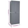 Garden Storage Cabinet Grey Image 7