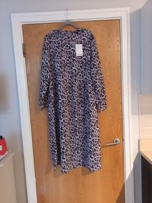 Monkl Animal  Print  Dress.  S. L- 14-16.  B.N.W.T.