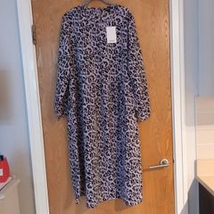 Monkl Animal  Print  Dress.  S. L- 14-16.  B.N.W.T.