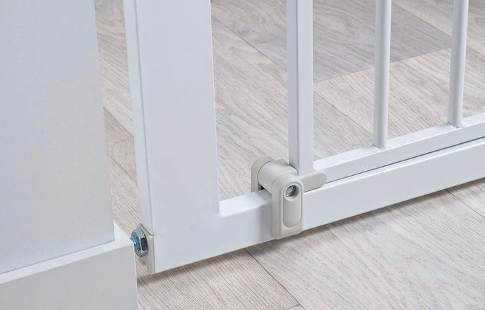 NEW SALE | 1st SecureTech Metal Gate, Pressure Fit Safety Gate, Baby Gate for Stairs and Doors, for Widths 73 to 80