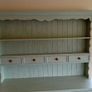Large 5ft Sage Green Vintage solid Pine Dresser. Image 3