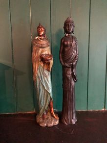 tall african  figures