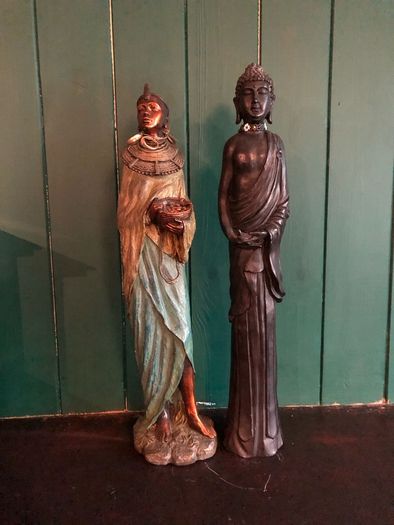tall african  figures