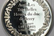 RARE Medal Sterling Silver weight 2.3 oz 65g Proof Les Freres Limbourg