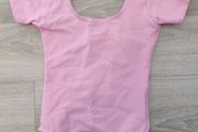 size 1 (6/8 years old) rad exam pink leotard