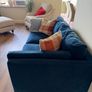 Two seater comfy velvet sofa Image 2