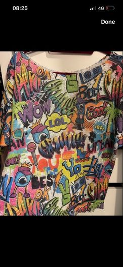 Graffiti blouse S-M