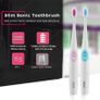 New Slim Travel Battery Electric Toothbrush Waterpoof Portable Battery Operated Sonic Toothbrush 3 Brush Heads SG915(Pink) Image 3