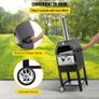 Outdoor Pizza Oven, 12" Wood Fire Oven, 2-Layer Pizza Oven Wood Fired, Wood Burning Outdoor Pizza Oven w/ 2 Removable Wheels, Wood Fired Pizza Maker Ovens (FREE SHIPPING) Image 6