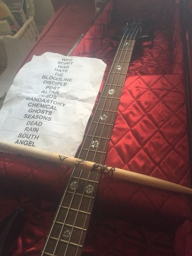 Signed By Slayer In 2013 Ltd/esp Ta600 (tom Araya)signature Bass Guitar