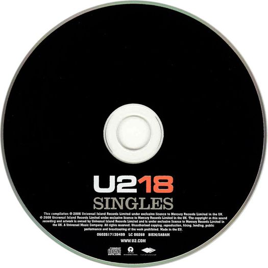 U2 "U218 Singles" CD Compilation