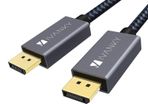 iVanky 2M DisplayPort V1.2 3D/UHD 4K 60hz (Male/Male) Nylon Braided Cable (Gold-Plated) (Brand New/Warranty)