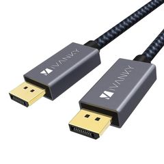 iVanky 2M DisplayPort V1.2 3D/UHD 4K 60hz (Male/Male) Nylon Braided Cable (Gold-Plated) (Brand New/Warranty)