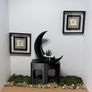 Crescent Moon Decoration With Elliptical Plant Pot Image 7