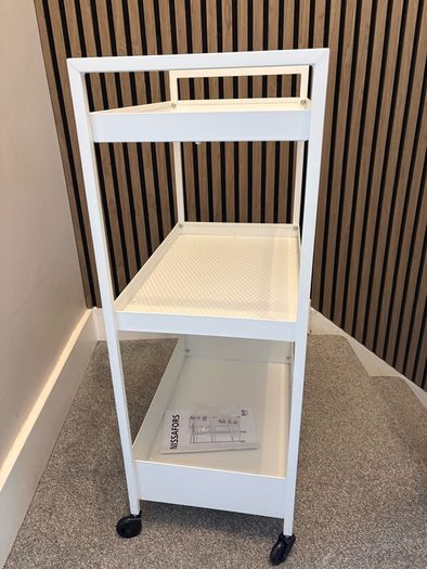 Ikea storage trolley, white