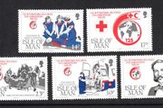 1989 Isle of Man 125th Anniversary of International Red Cross and Centenary of Noble's Hospital, Isle of Man Commemorative Stamps Mint Never Hinged (MNH)