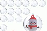 MULTIPLE SIZES AVAILABLE 20 Pcs Christmas Decorations Clear Baubles to Fill,4cm Polycrylic Baubles for Craft,Personalised Photo Baubles for Christmas Tree Decorations,Memorial Christmas Ornaments Fillable Letters Baubles