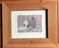 print in rustic frame