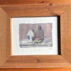 print in rustic frame