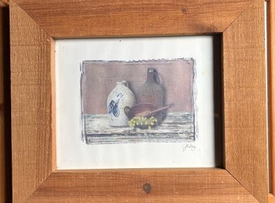 print in rustic frame