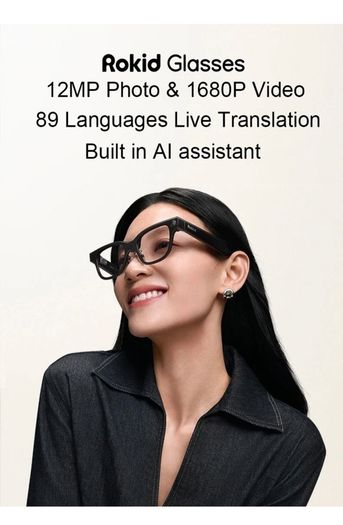 Rokid Glasses Smart AI&AR Glasses with 12MP Camera 89 Languages Live Translation