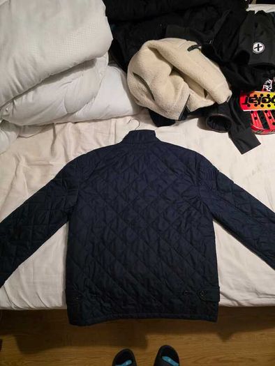Polo Ralph Lauren Icon Logo Insulated Quilted Harrington Jacket - Navy