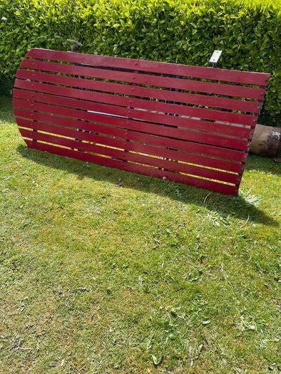 Garden Gate timber panels / galvanised steel frame