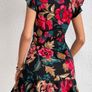 Sexy black floral dress for crossdresser and ladies Image 3