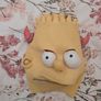 Bart Simpson Devil Halloween Mask Vintage 2002 Image 2