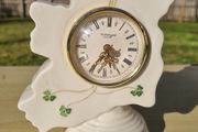 Donegal Parian China, an Irish mantel clock in the shape of a map of Ireland