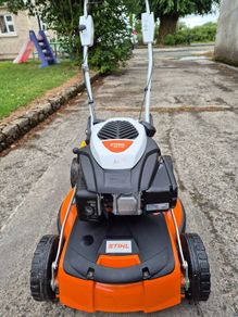 New STIHL RM 4 RV petrol mulching lawnmower