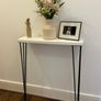 White Slim Hall Table Image 2