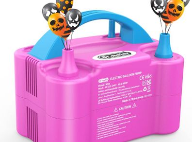 Balloon Pump, Dr.meter Electric Balloon Pump Dual Nozzle High Power for Decorations, Party, Wedding, Birthday, Promotional Activities