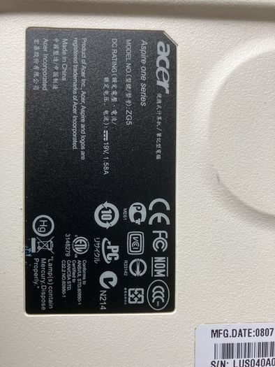 Acer Aspire One Netbook