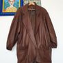 Leather Coat Size Uk 14 Image 3