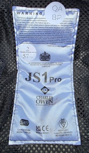 Charles Owen JS1 Pro Equestrian skull