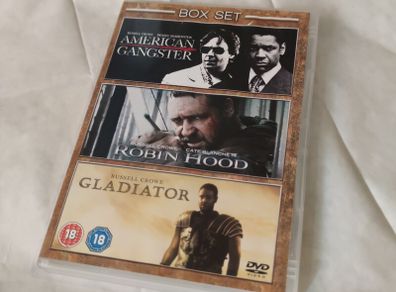 New Russel Crowe 3 Movie Dvd Boxset