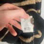 Sezane Mohair Wool Pullover Sz 6UK XS Metallic Striped Lurex Fuzzy Knit Image 7