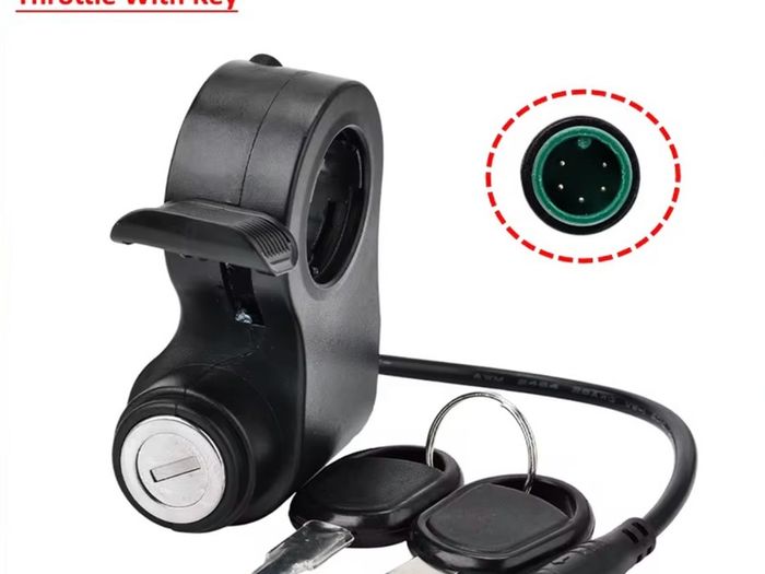 Throttle for Kukirin G2 Pro /G2 Max Electric Scooter Speed Throttle Accerrator Switch Electric Lock with Key Replacement
