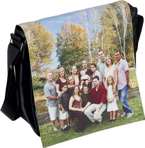 Personalised Small Shoulder Bag, Black / back to school stationery