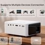 NEW SALE | Mini Projector, Portable Phone Projector 1080P Full HD Supported, YOTON Y3 Home Theater Movie Projector, Small Video Projector Compatible with HDMI,Smartphone,Tablet,PC,TV Stick,AV,USB Image 5