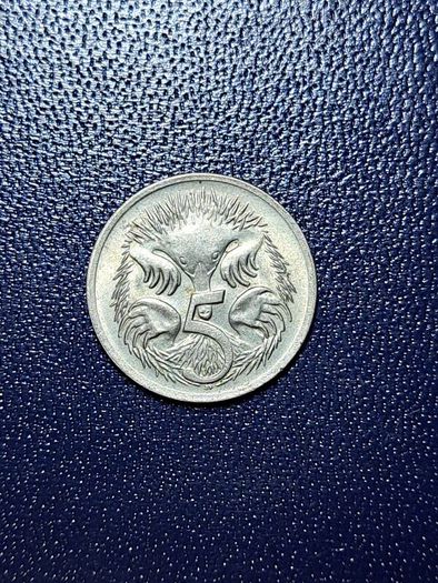 Australia 5 cent coin #Echidna