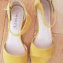Caprice yellow suede sandals Image 2