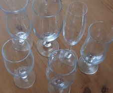 6 Cocktail glasses  for summer entertaining, barbecue or celebration. Mancave or Sheshed.